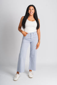 Vervet high rise wide leg jeans gray dawn | Lush Fashion Lounge: boutique women's jeans, fashion jeans for women, affordable fashion jeans, cute boutique jeans