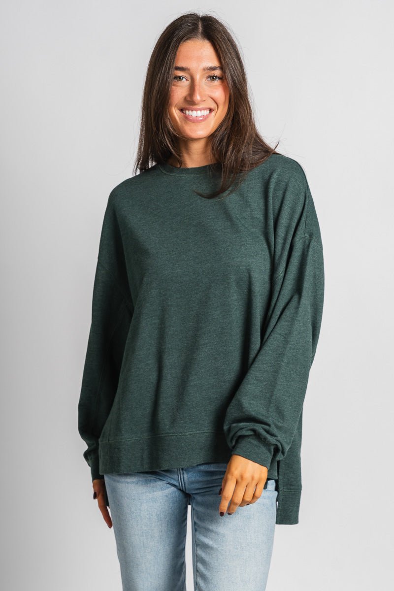 Z Supply modern weekender cyprus green - Z Supply top - Z Supply Tops, Dresses, Tanks, Tees, Cardigans, Joggers and Loungewear at Lush Fashion Lounge