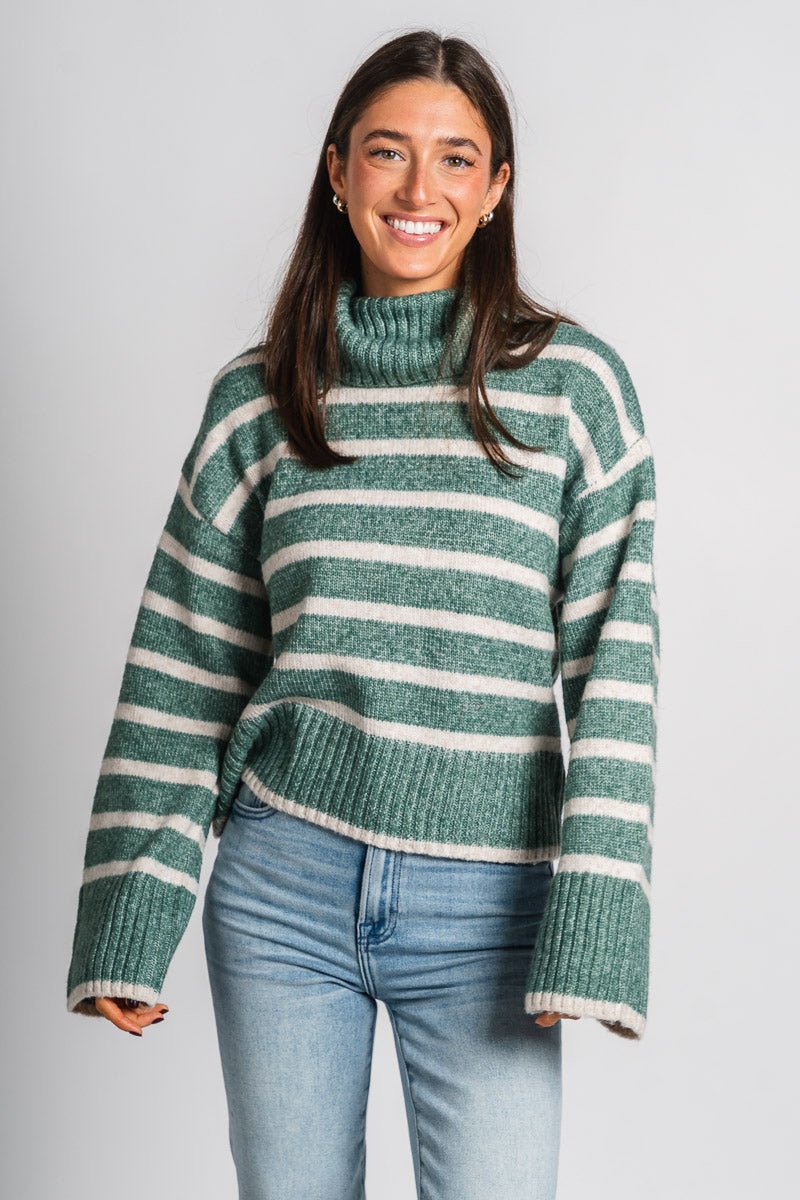 Z Supply Josephine sweater palm green - Z Supply Sweater - Z Supply Tops, Dresses, Tanks, Tees, Cardigans, Joggers and Loungewear at Lush Fashion Lounge