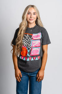 OKC basketball 90's retro unisex t-shirt vintage black - Trendy Oklahoma City Basketball T-Shirts Lush Fashion Lounge Boutique in Oklahoma City