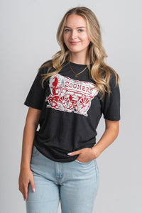 OU OU Schooner unisex t-shirt black T-shirt | Lush Fashion Lounge Trendy Oklahoma University Sooners Apparel & Cute Gameday T-Shirts