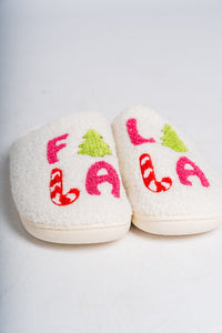 Fa La La slippers - Trendy Holiday Apparel at Lush Fashion Lounge Boutique in Oklahoma City