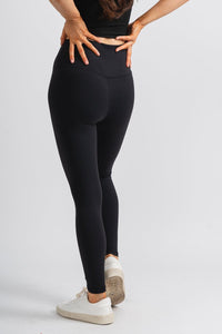 High waist leggings black - Adorable biker shorts - Stylish Comfortable Outfits at Lush Fashion Lounge Boutique in OKC