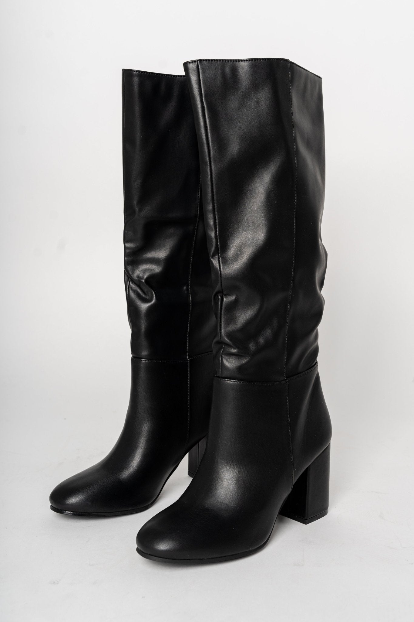 Malone knee high boots black - Cute shoes - Trendy Shoes at Lush Fashion Lounge Boutique in Oklahoma City