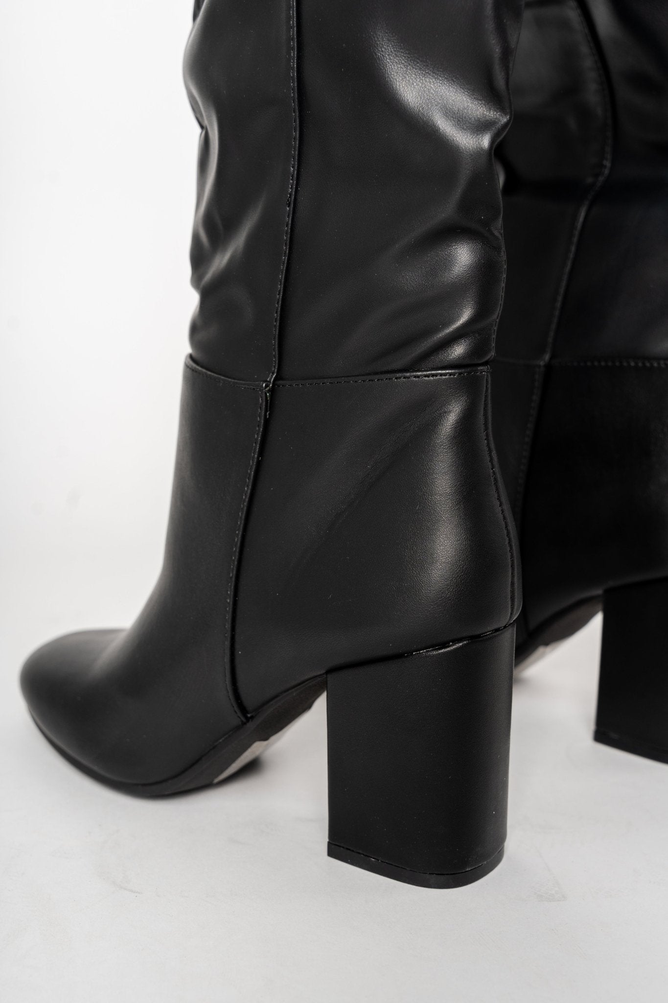 Malone knee high boots black - Affordable shoes - Boutique Shoes at Lush Fashion Lounge Boutique in Oklahoma City