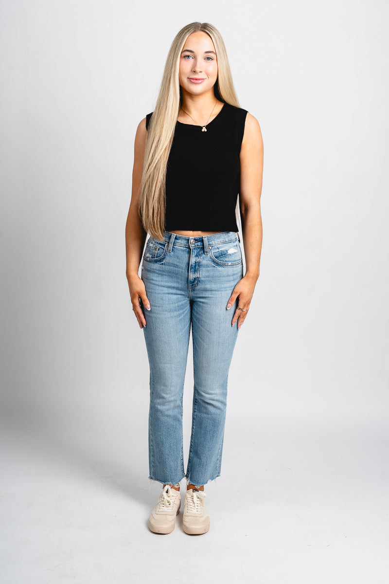 Bow back sleeveless top black