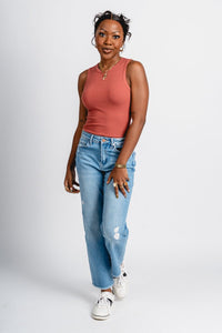 Round neck bodysuit marsala Stylish bodysuit - Womens Fashion Bodysuits at Lush Fashion Lounge Boutique in Oklahoma City