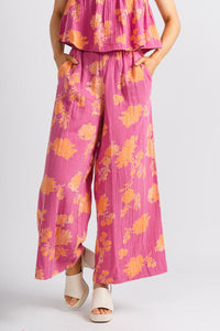 Z Supply Monte sunshine pants raspberry sorbet - Z Supply Pants - Z Supply Tops, Dresses, Tanks, Tees, Cardigans, Joggers and Loungewear at Lush Fashion Lounge