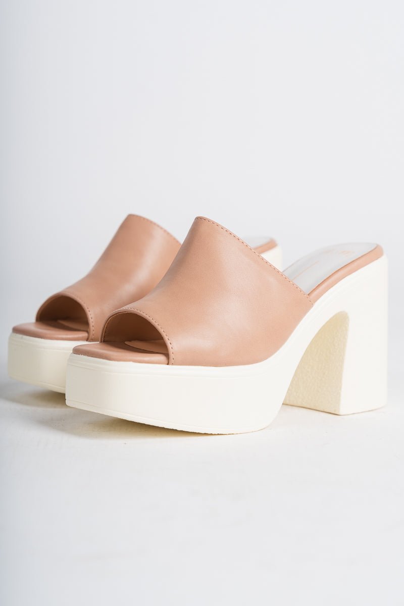 Sienne platform heel nude pink - Cute shoes - Fun Vacay Basics at Lush Fashion Lounge Boutique in Oklahoma City