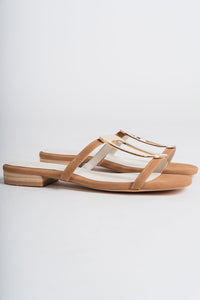 Amiyah buckle sandal camel - Fun shoes - Unique Getaway Gear at Lush Fashion Lounge Boutique in Oklahoma