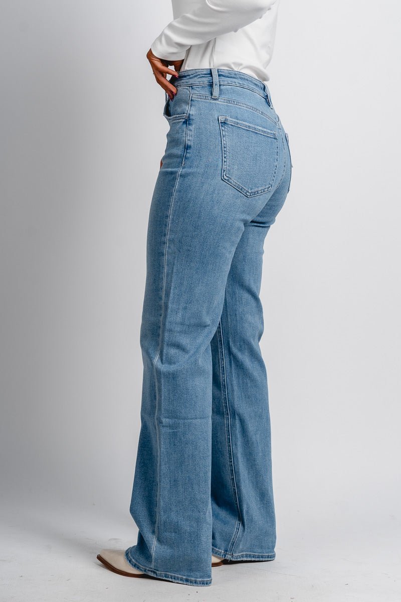 Flying Monkey 90s vintage flare jeans impassioned | Lush Fashion Lounge: boutique women's jeans, fashion jeans for women, affordable fashion jeans, cute boutique jeans