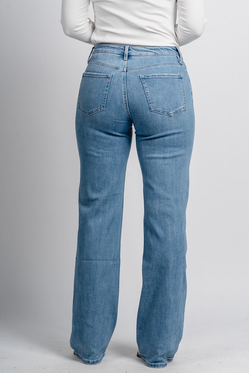 Flying Monkey 90s vintage flare jeans impassioned | Lush Fashion Lounge: boutique women's jeans, fashion jeans for women, affordable fashion jeans, cute boutique jeans