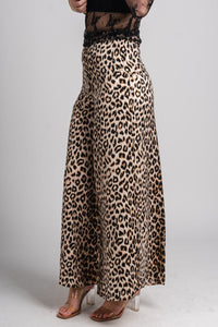 Wide leg leopard pants brown - Trendy T-Shirts for Valentine's Day at Lush Fashion Lounge Boutique in Oklahoma City