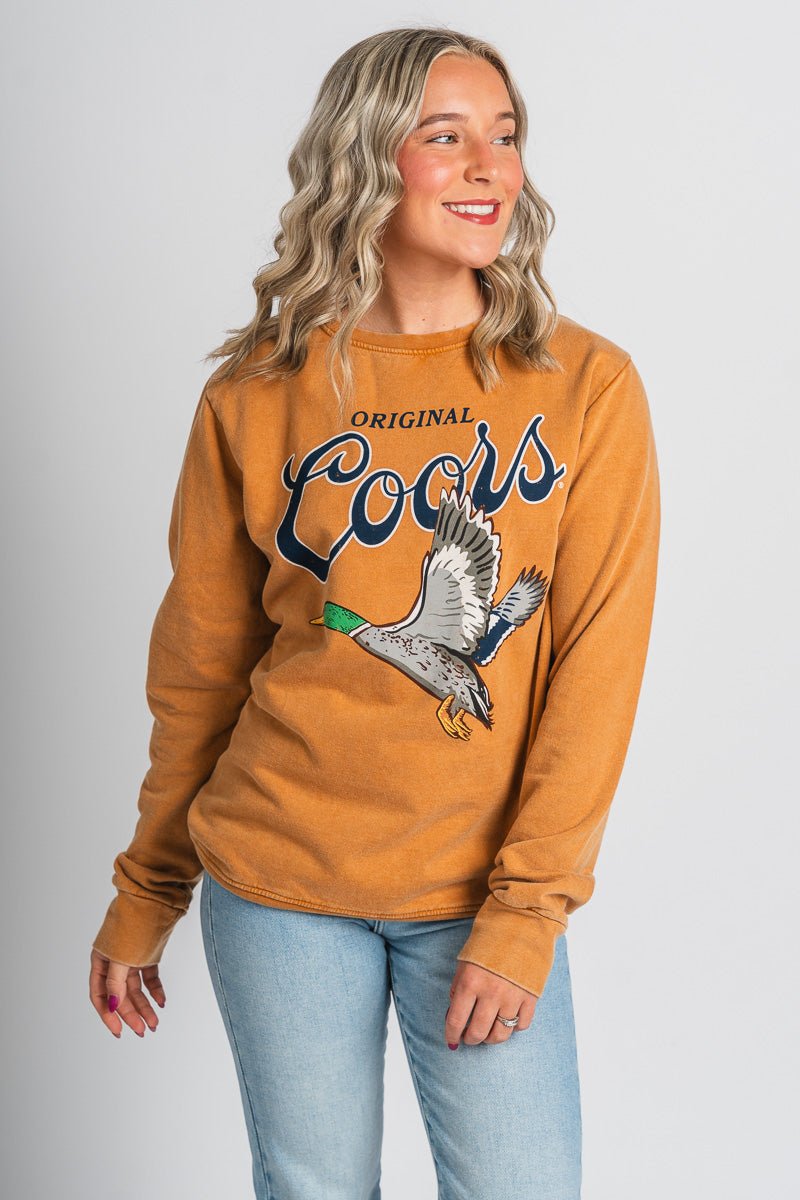 Coors Sunday fleece crew sweatshirt hazel