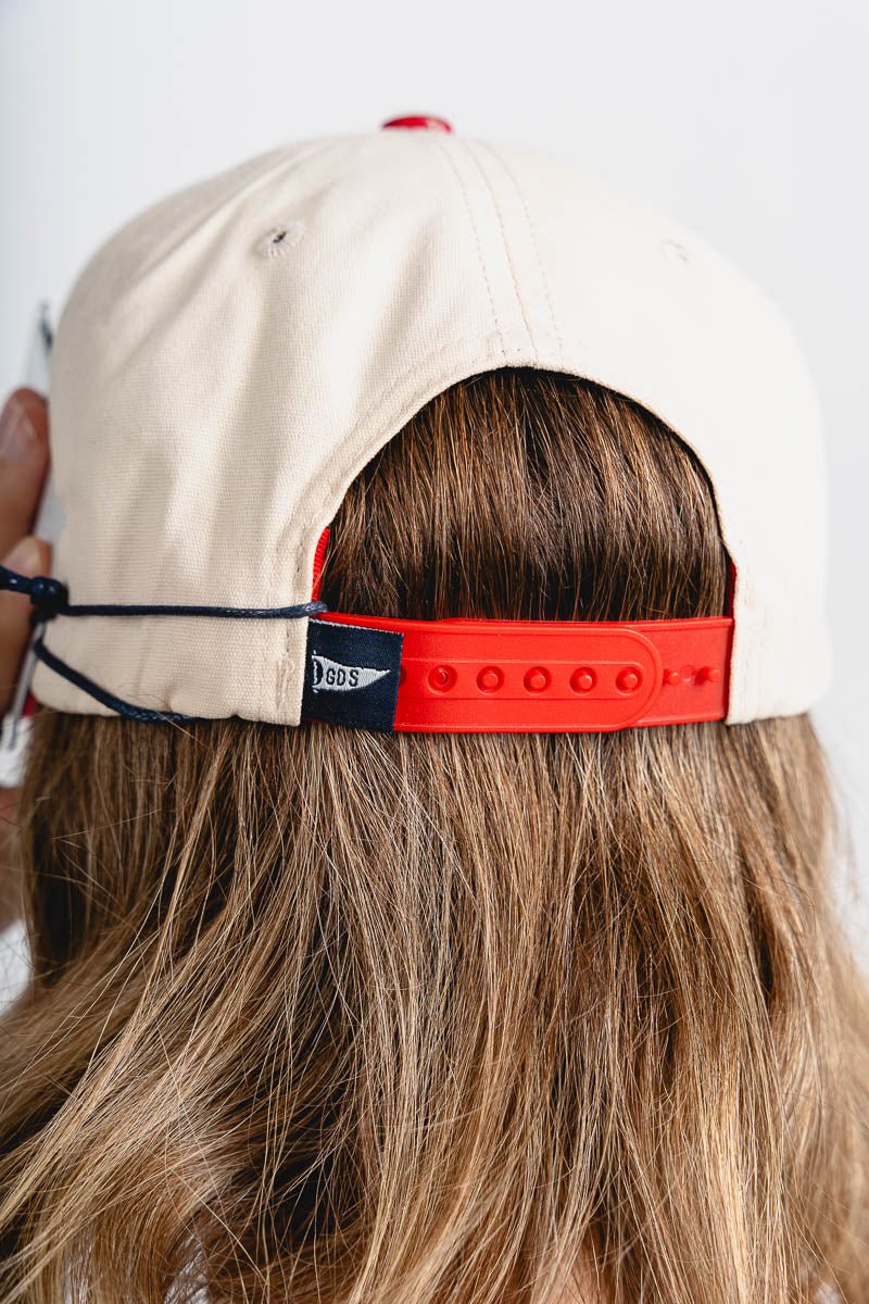 OU OU Sooners stretch two tone hat crimson/ivory Hat | Lush Fashion Lounge Trendy Oklahoma University Sooners Apparel & Cute Gameday T-Shirts