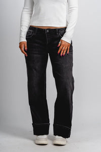 Vervet low rise baggy jeans black | Lush Fashion Lounge: boutique women's jeans, fashion jeans for women, affordable fashion jeans, cute boutique jeans