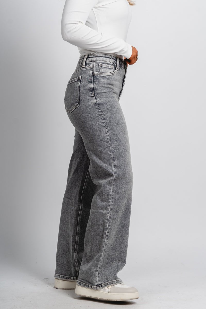 Vervet high rise wide leg jeans heavenly | Lush Fashion Lounge: boutique women's jeans, fashion jeans for women, affordable fashion jeans, cute boutique jeans