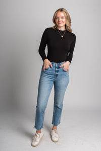 Daze high rise crop flare jeans Marina Vintage | Lush Fashion Lounge: boutique women's jeans, fashion jeans for women, affordable fashion jeans, cute boutique jeans