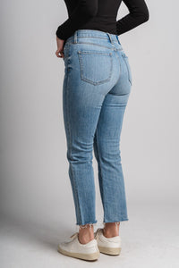 Daze high rise crop flare jeans Marina Vintage | Lush Fashion Lounge: boutique women's jeans, fashion jeans for women, affordable fashion jeans, cute boutique jeans