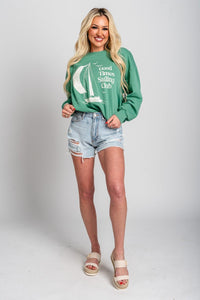 Z Supply Sail away sweatshirt botanical green - Fun sweatshirt - Unique Getaway Gear at Lush Fashion Lounge Boutique in Oklahoma