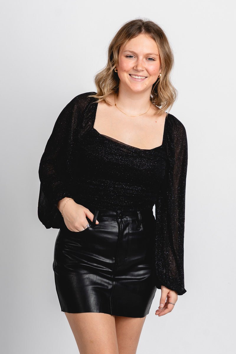 Z Supply Allegra mini skirt black | Lush Fashion Lounge: boutique fashion skirts, affordable boutique skirts, cute affordable skirts