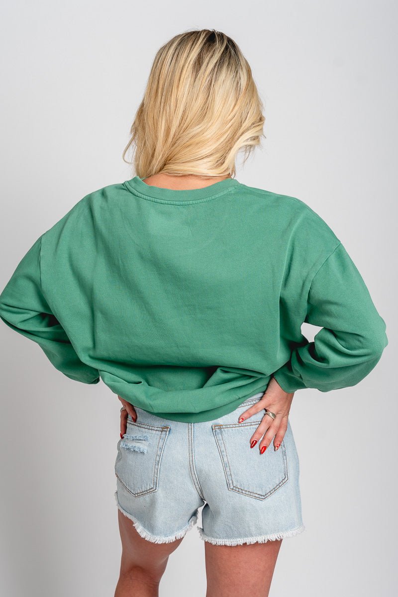 Z Supply Sail away sweatshirt botanical green