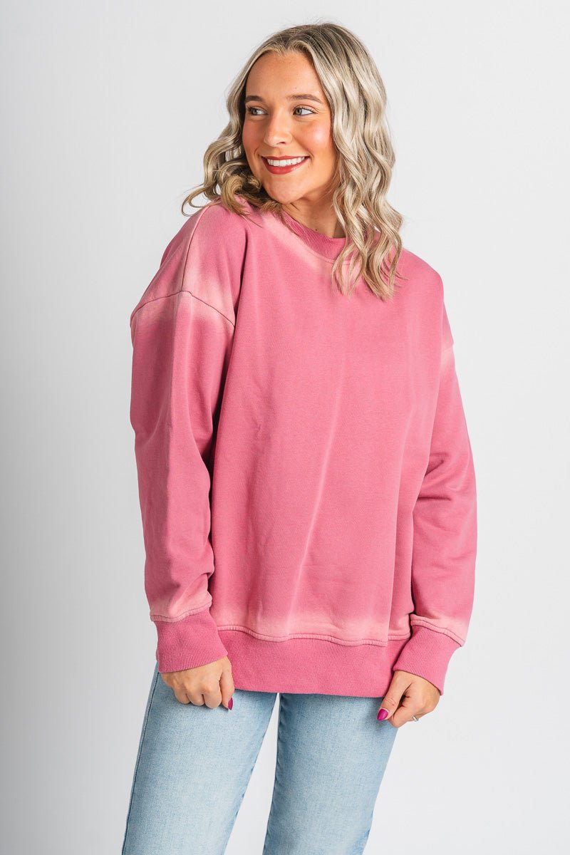 Oversized sweatshirt rose