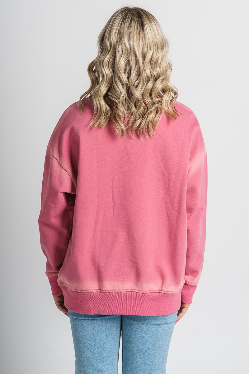 Oversized sweatshirt rose