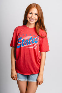 USA bars unisex t-shirt red - Cute T-shirt - Fun American Summer Outfits at Lush Fashion Lounge Boutique in Oklahoma City