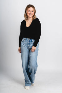 Flying Monkey high rise wide leg jeans Modernity | Lush Fashion Lounge: boutique women's jeans, fashion jeans for women, affordable fashion jeans, cute boutique jeans