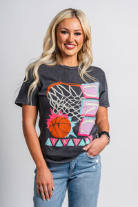 OKC basketball 90's retro unisex t-shirt vintage black - Trendy Oklahoma City Basketball T-Shirts Lush Fashion Lounge Boutique in Oklahoma City