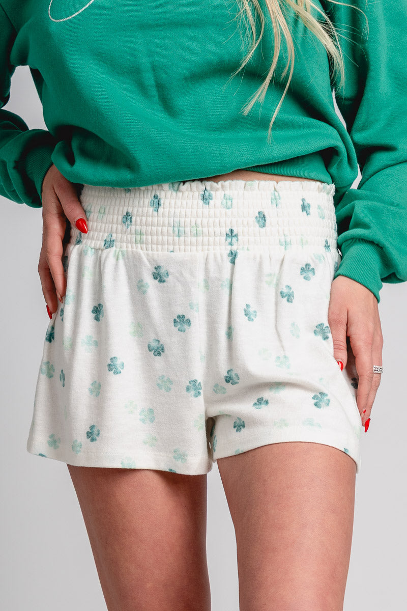 Z Supply Dawn clover shorts vanilla ice - Z Supply shorts - Z Supply Tops, Dresses, Tanks, Tees, Cardigans, Joggers and Loungewear at Lush Fashion Lounge