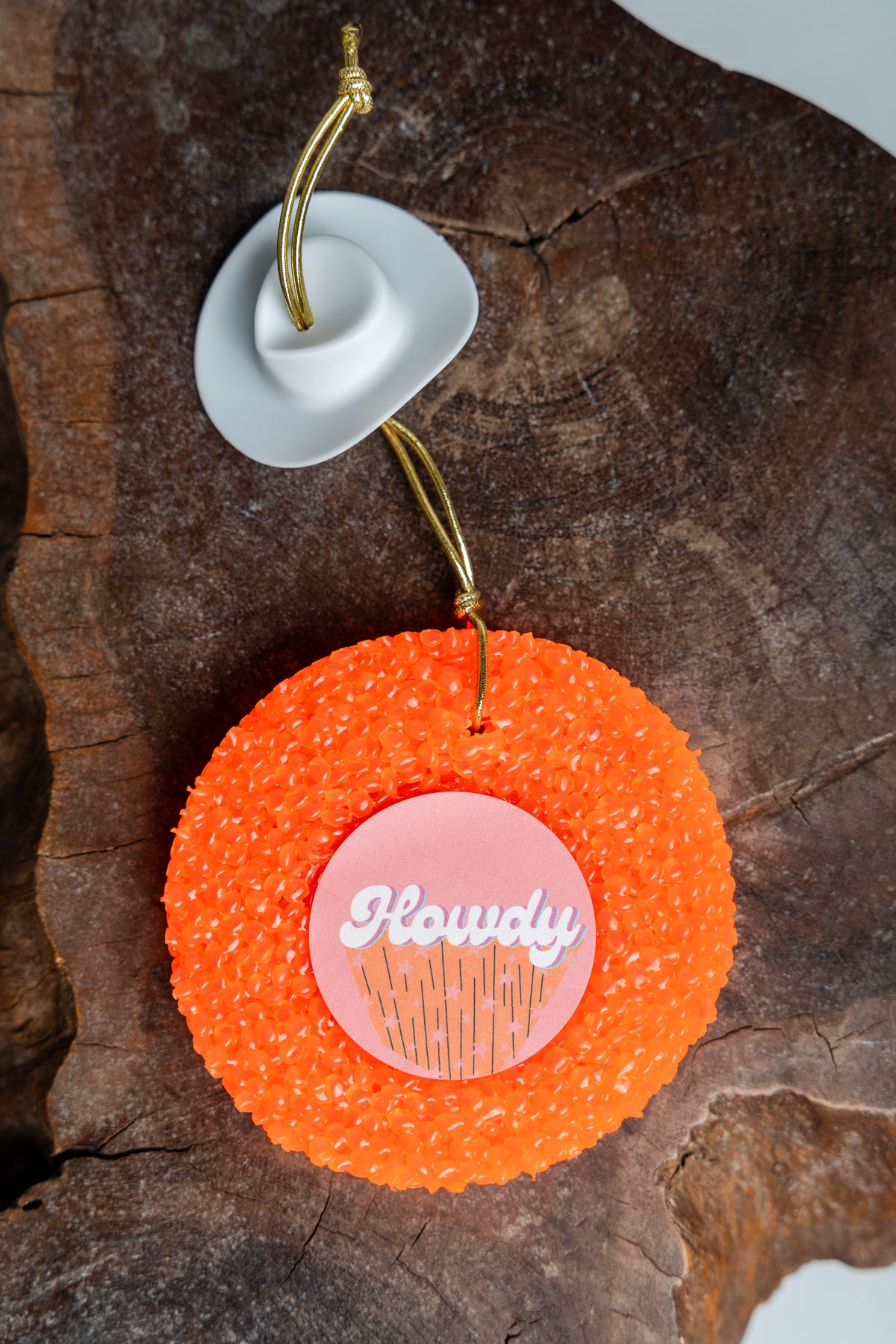 Howdy cowboy hat orange freshie urban cowboy - Trendy Candles and Scents at Lush Fashion Lounge Boutique in Oklahoma City