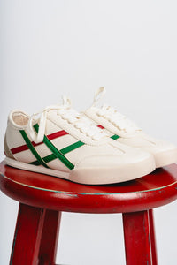 Polly criss cross sneaker ivory - Cute sneakers - Trendy Shoes at Lush Fashion Lounge Boutique in Oklahoma City