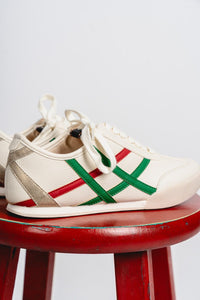 Polly criss cross sneaker ivory - Trendy sneakers - Fashion Shoes at Lush Fashion Lounge Boutique in Oklahoma City