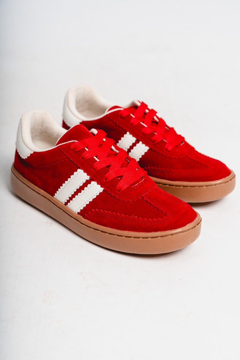 Miel sporty sneaker red - Cute sneakers - Trendy Shoes at Lush Fashion Lounge Boutique in Oklahoma City