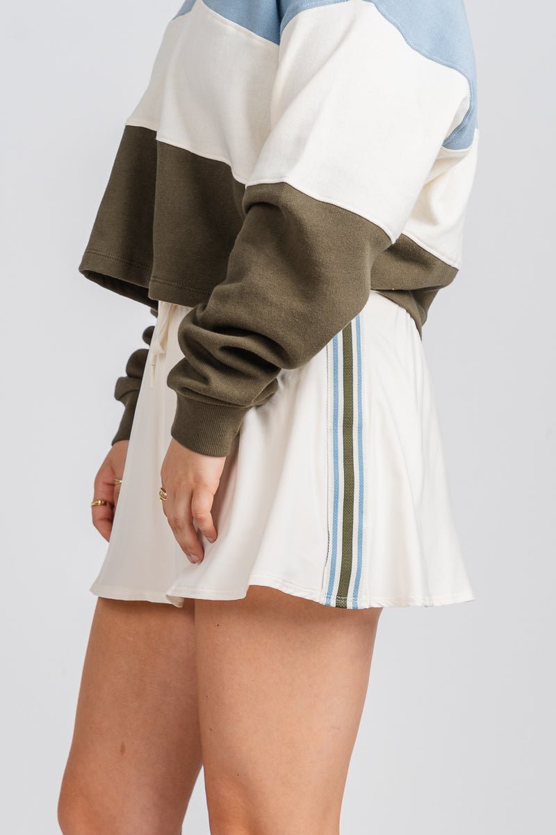 Z Supply court club skort sandstone - Z Supply skort - Z Supply Tops, Dresses, Tanks, Tees, Cardigans, Joggers and Loungewear at Lush Fashion Lounge