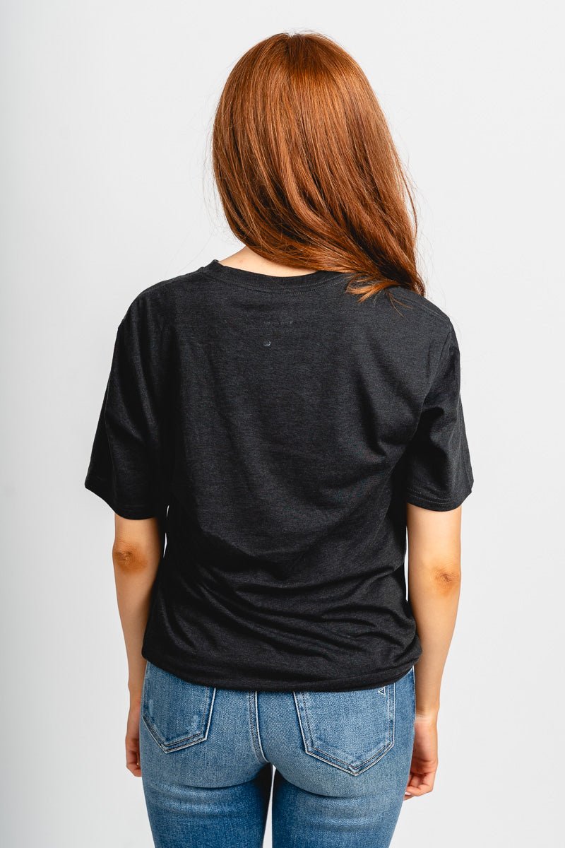 OSU OSU Cowboys arch helmet unisex t-shirt black T-shirt | Lush Fashion Lounge Trendy Oklahoma State Cowboys Apparel & Cute Gameday T-Shirts