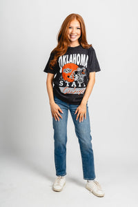 OSU OSU Cowboys helmet state unisex t-shirt vintage black T-shirt | Lush Fashion Lounge Trendy Oklahoma State Cowboys Apparel & Cute Gameday T-Shirts