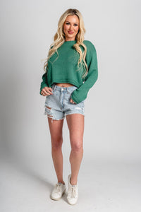 Z Supply Emerson sweater botanical green - Z Supply Sweater - Z Supply Tees & Tanks at Lush Fashion Lounge Trendy Boutique Oklahoma City