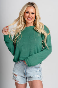 Z Supply Emerson sweater botanical green - Z Supply Sweater - Z Supply Tops, Dresses, Tanks, Tees, Cardigans, Joggers and Loungewear at Lush Fashion Lounge