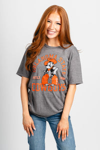 OSU OSU Oklahoma State arch Pete unisex t-shirt grey T-shirt | Lush Fashion Lounge Trendy Oklahoma State Cowboys Apparel & Cute Gameday T-Shirts