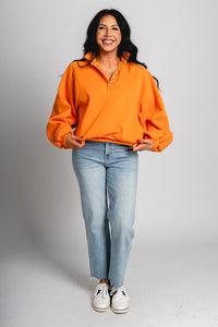 Collared pullover orange - Trendy OKC Thunder T-Shirts at Lush Fashion Lounge Boutique in Oklahoma City