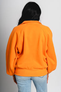 Collared pullover orange - Vintage OKC Basketball T-Shirts at Lush Fashion Lounge Boutique in Oklahoma City