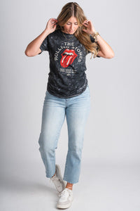 Rolling Stones mineral wash t-shirt black - Unique Band T-Shirts and Sweatshirts at Lush Fashion Lounge Boutique in Oklahoma City