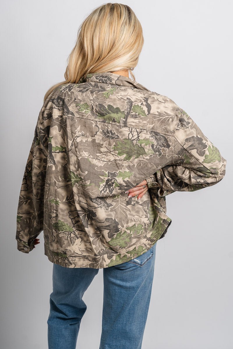 Camo utility jacket