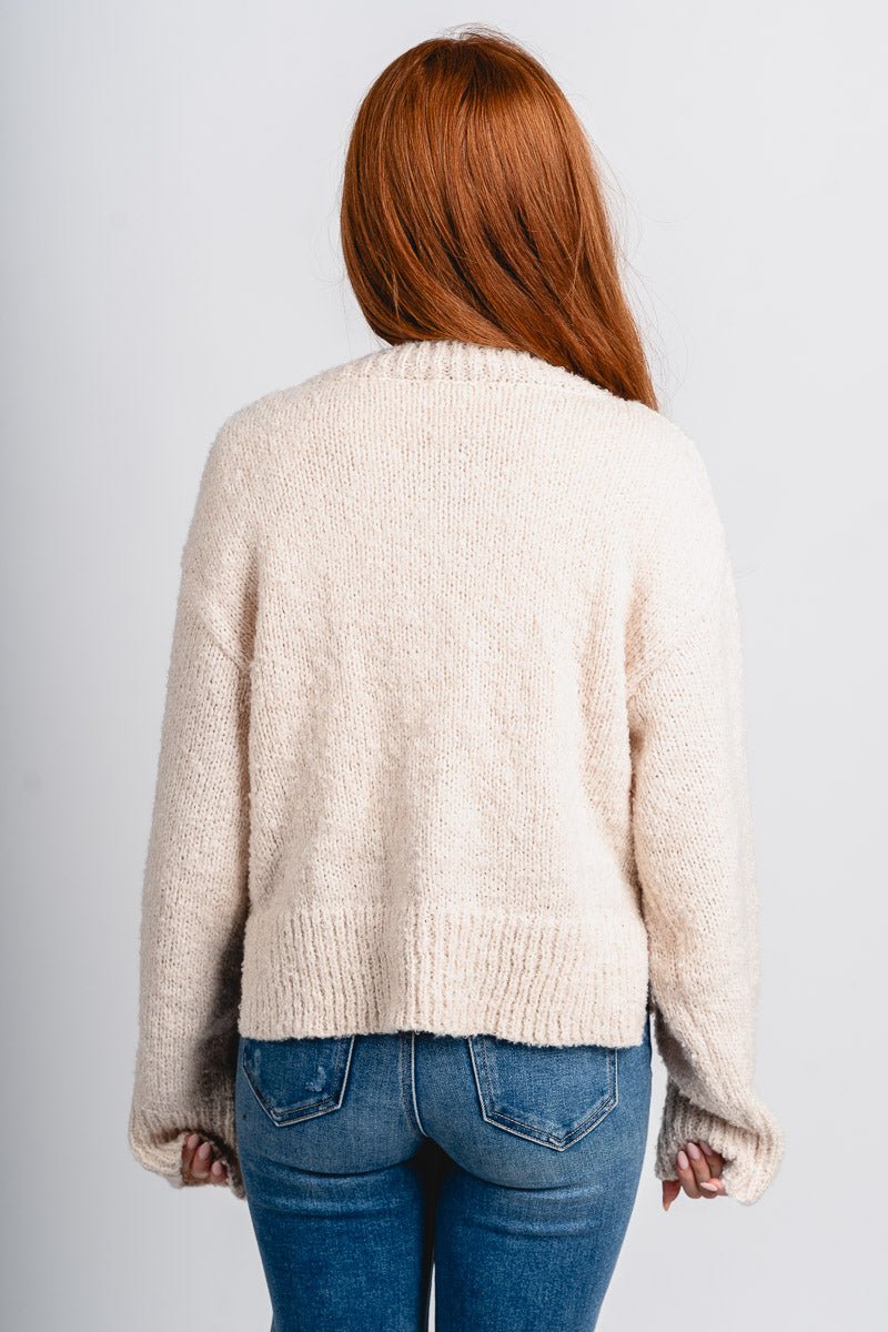Glen oversized sweater cream