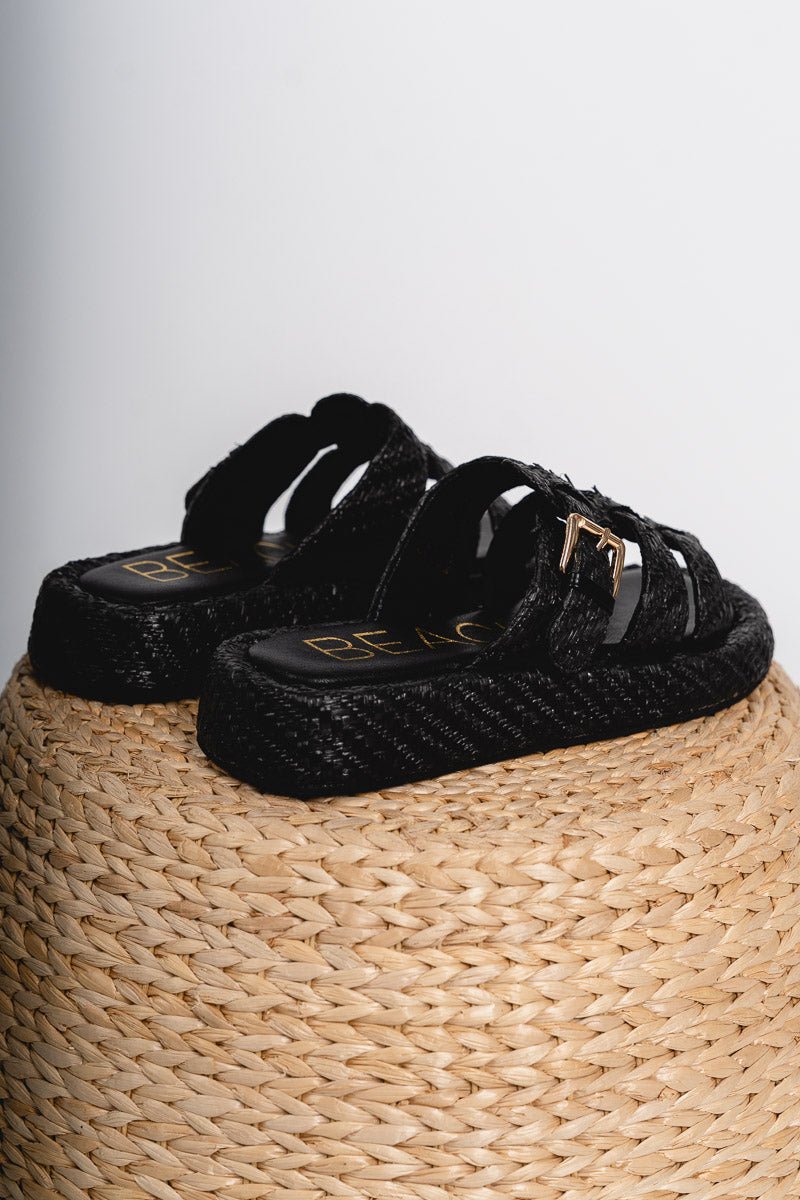 Ciao slip on sandal black - Stylish Shoes - Trendy Staycation Outfits at Lush Fashion Lounge Boutique in Oklahoma City