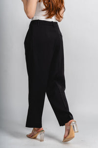 Pleated trouser pants black | Lush Fashion Lounge: women's boutique pants, boutique women's pants, affordable boutique pants, women's fashion pants