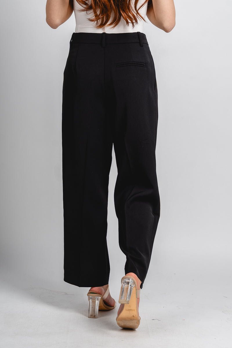 Pleated trouser pants black | Lush Fashion Lounge: women's boutique pants, boutique women's pants, affordable boutique pants, women's fashion pants
